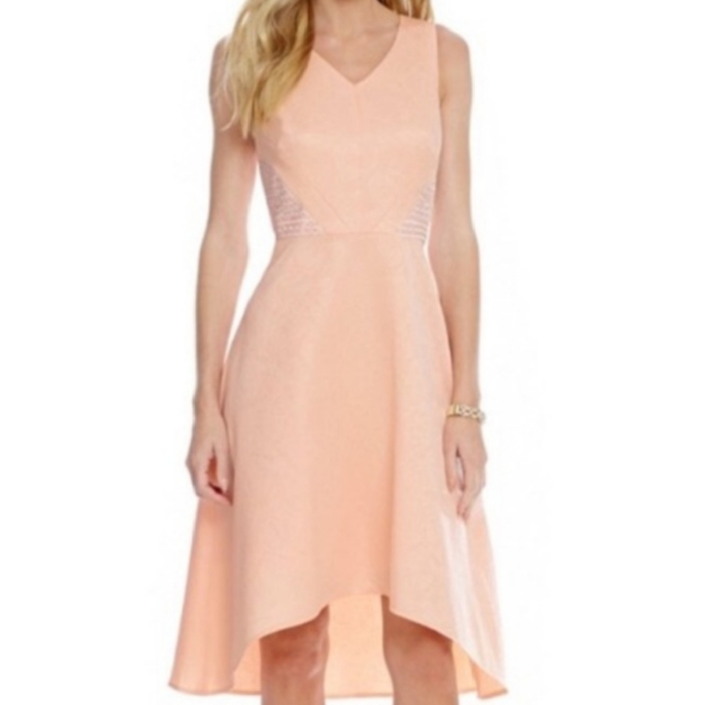 Katherine Kelly Aggie Peach Hi-Lo Dress